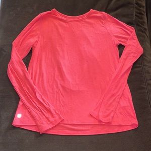 Long sleeve Athleta shirt coral color size 12
